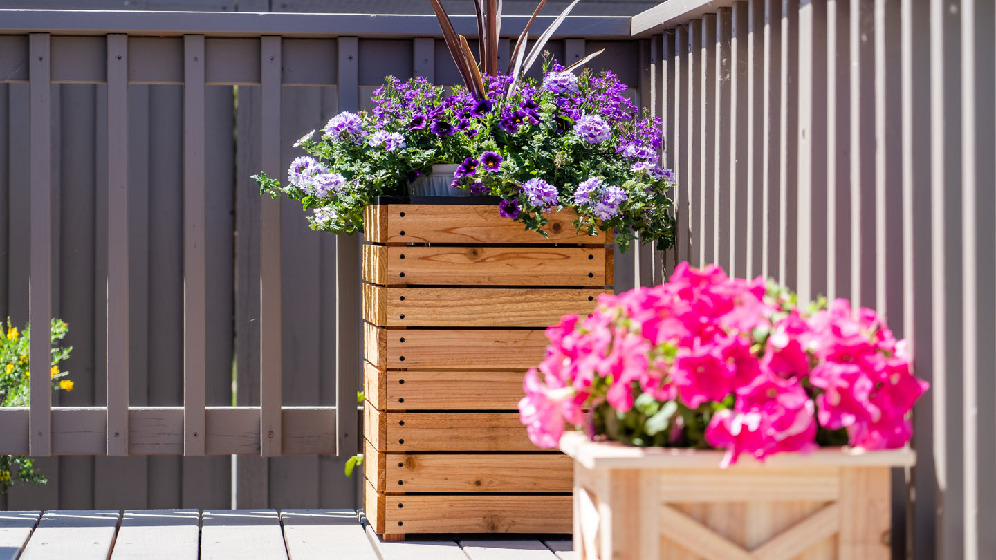 Modern Style Slat Planter Box PLANS