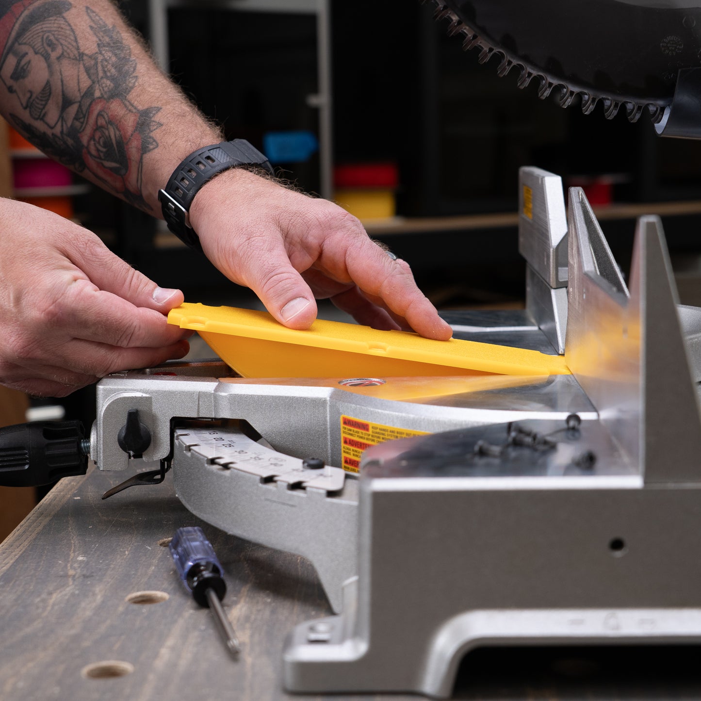 DeWALT DWS715 Zero Clearance Dust Collection Throat Plate Gen 2