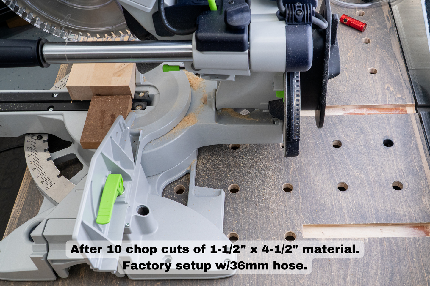 Festool Kapex KS 120 Zero Clearance Dust Collection Throat Plate