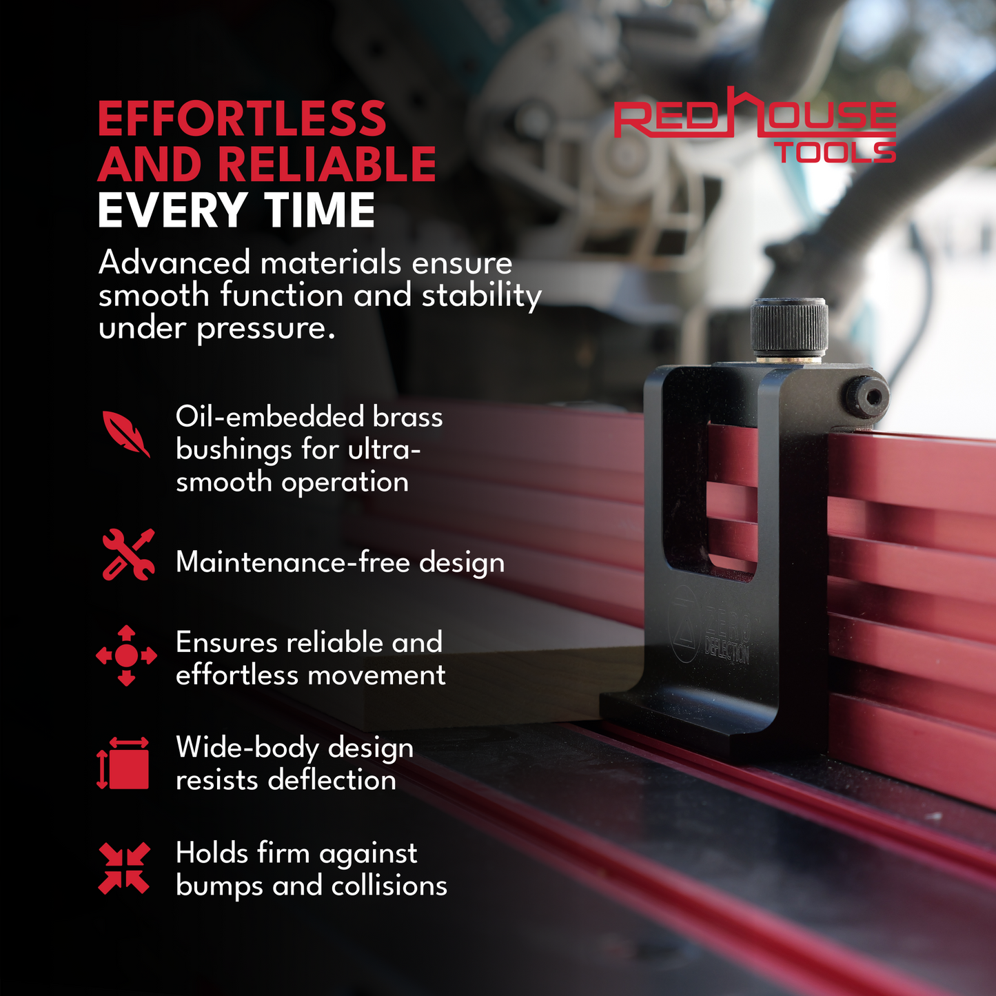 Zero Deflection™ 3" Precision Flip Stop