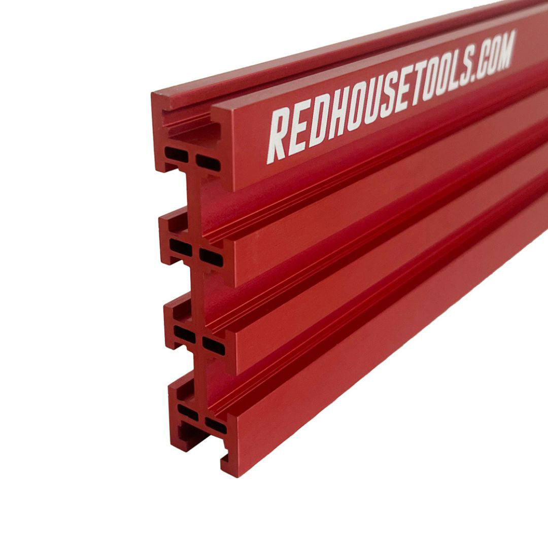 36" Universal Aluminum Woodworking Multi-T-track Rail/Fence (Single) - Choose Your Color