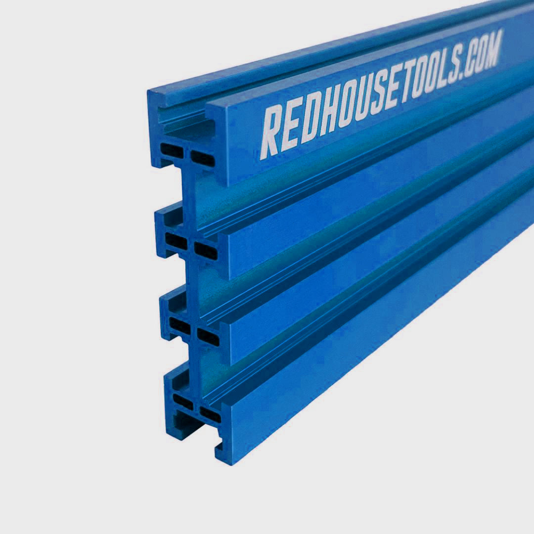 36" Universal Aluminum Woodworking Multi-T-track Rail/Fence (Single) - Choose Your Color