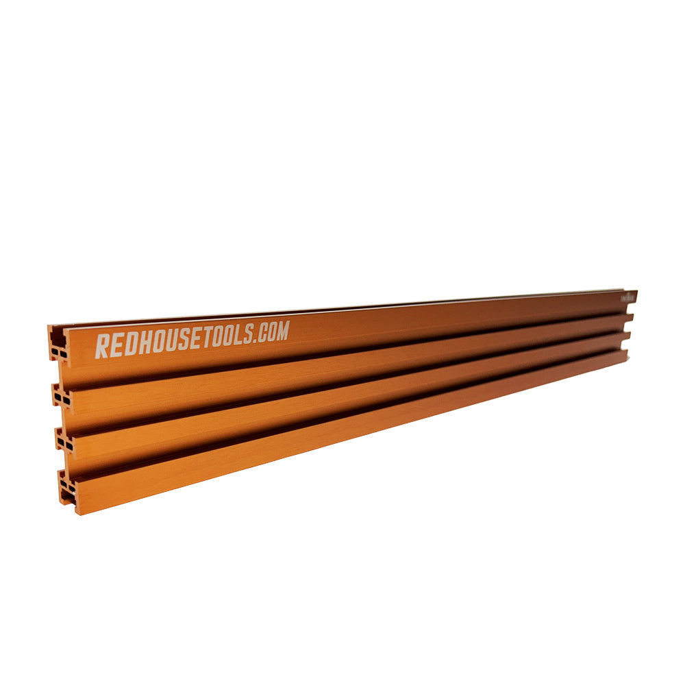 24" Universal Aluminum Woodworking Multi-T-track Rail/Fence (Single) - Choose Your Color
