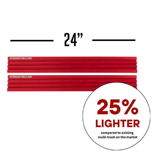 24" Aluminum Multi T-Track Fence Multi Track (SET OF 2) - Choose Your Color