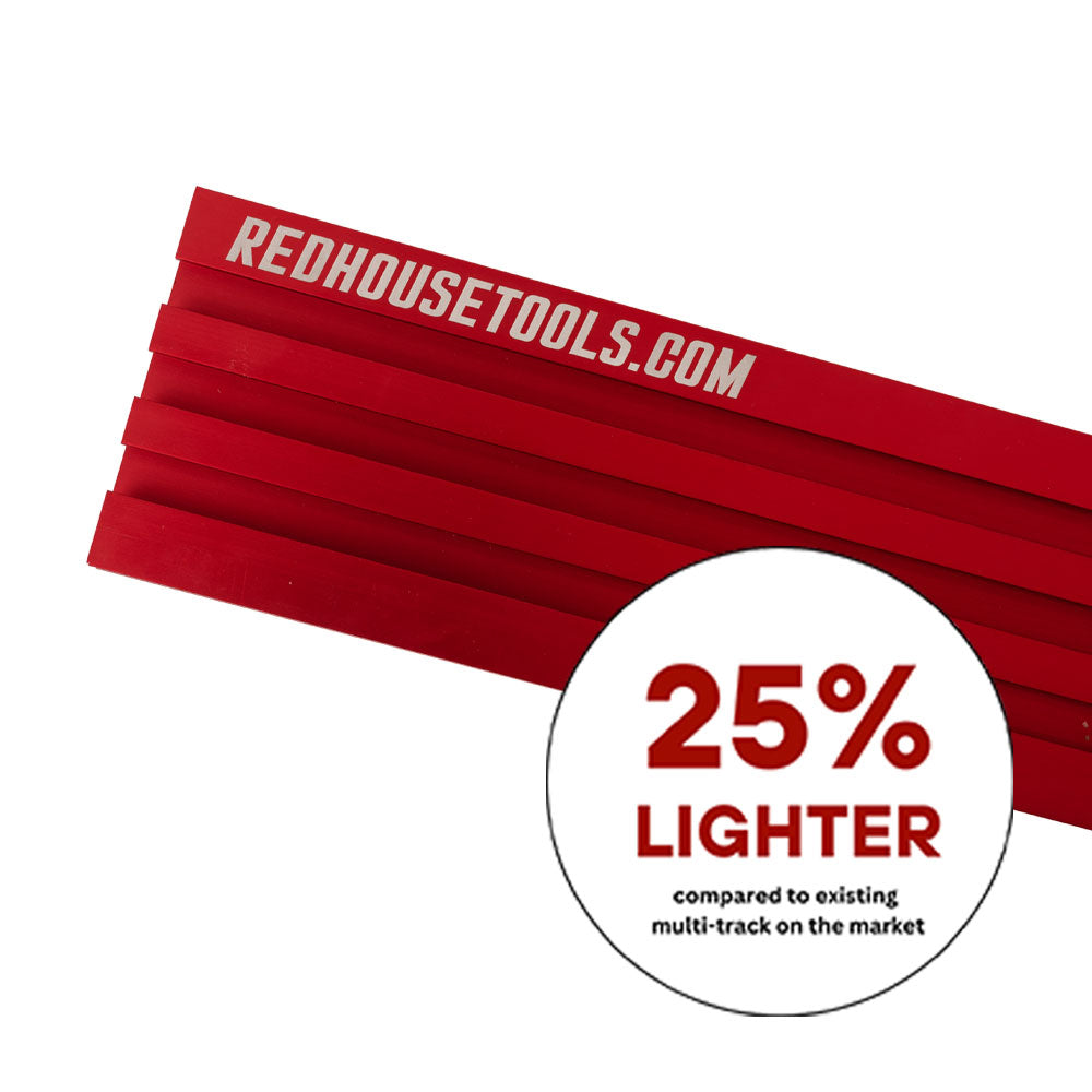 24" Universal Aluminum Woodworking Multi-T-track Rail/Fence (Single) - Choose Your Color