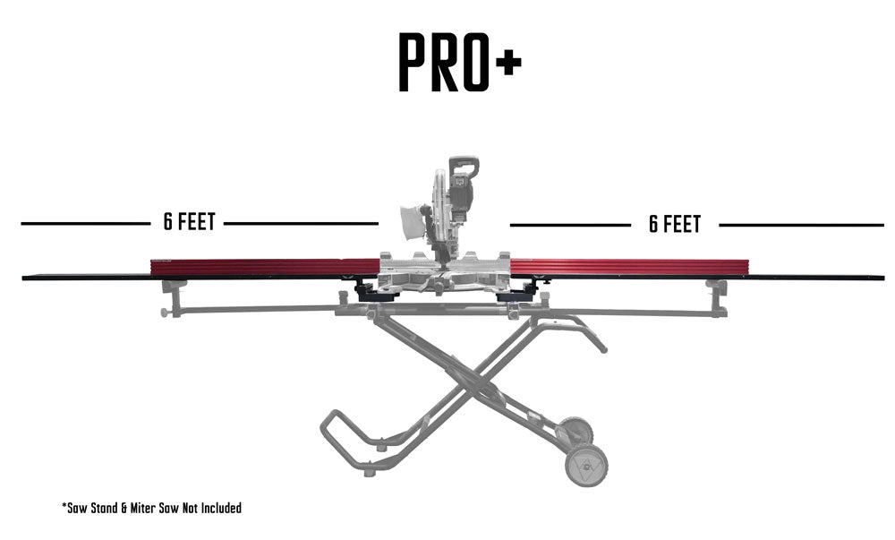 EZ-Wings™ PRO+ 12' Portable Miter Saw Station
